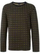 Lanvin Checked Intarsia Sweater