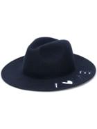 Paul Smith Cut-out Fedora Hat - Blue