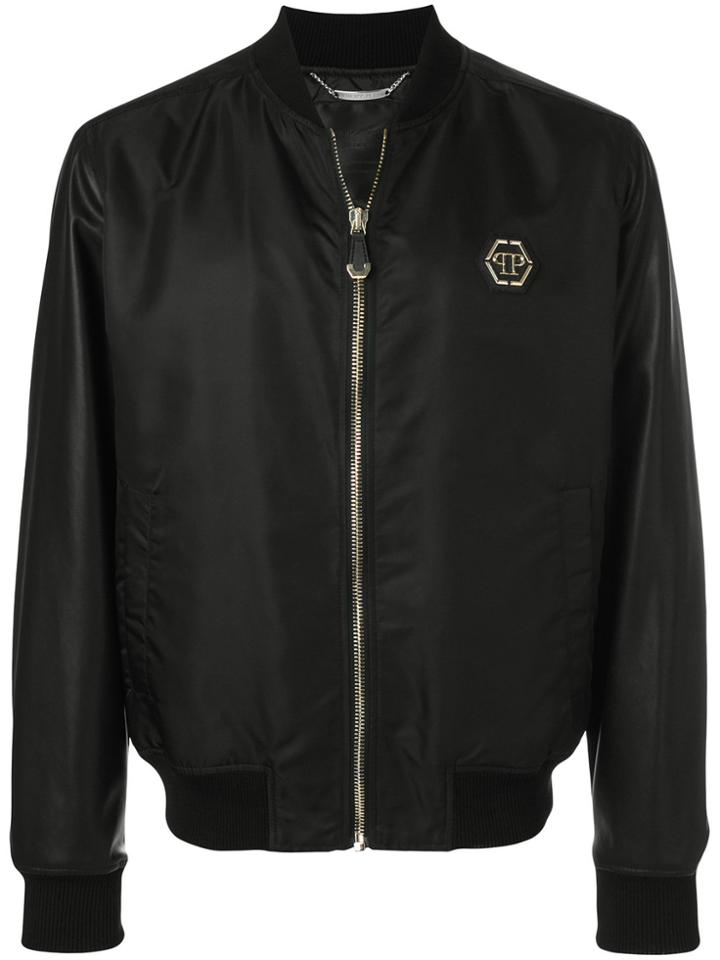 Philipp Plein Chained Bomber Jacket - Black