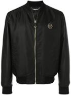 Philipp Plein Chained Bomber Jacket - Black
