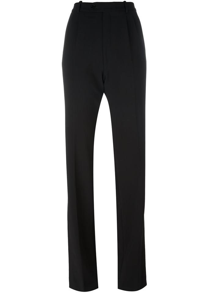 Joseph High-waisted Straight Trousers, Women's, Size: 36, Black, Cotton/spandex/elastane/virgin Wool