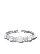 Yoko London 18kt White Gold Mayfair South Sea Pearl And Diamond Cuff -