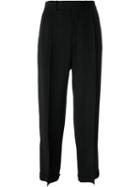 Maison Margiela Cropped Tailored Trousers, Women's, Size: 42, Black, Viscose/virgin Wool