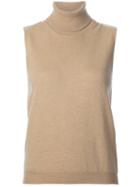 Maison Margiela Knitted Turtleneck Top, Women's, Size: Medium, Nude/neutrals, Wool