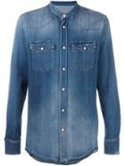 Dondup Denim Shirt, Men's, Size: Medium, Blue, Cotton/polyester/spandex/elastane