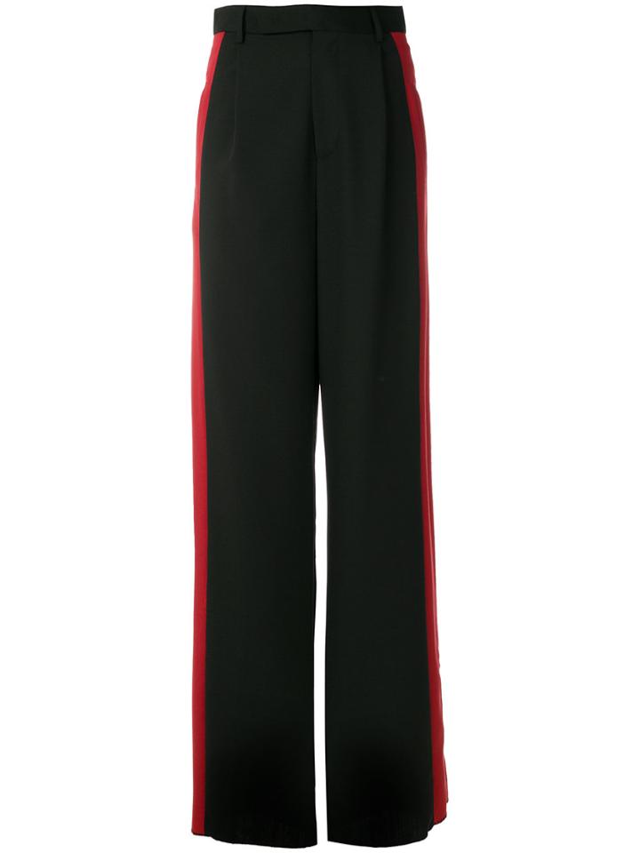 Yang Li Side-striped Trousers - Black