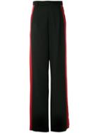 Yang Li Side-striped Trousers - Black
