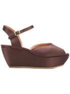 Marni Zeppa Wedge Sandals - Brown