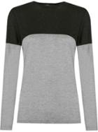 Andrea Marques Crew Neck Bi-colored T-shirt