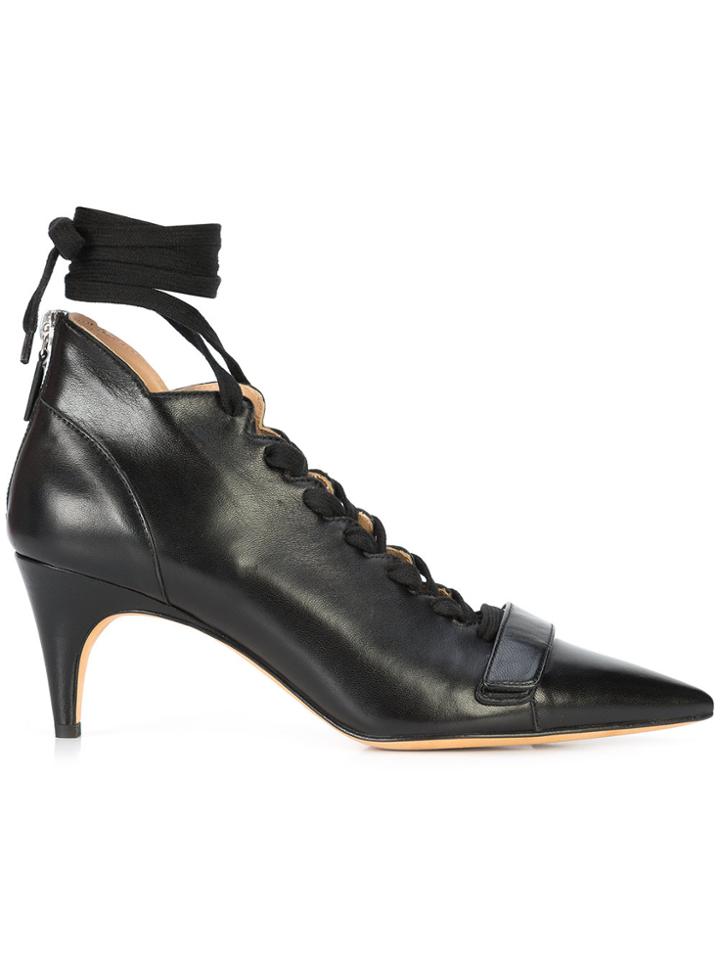 Derek Lam Montparnasse Lace-up Ankle Bootie - Black
