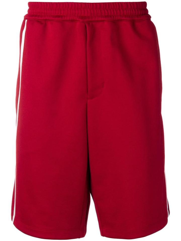 Helmut Lang Jersey Track Shorts - Red