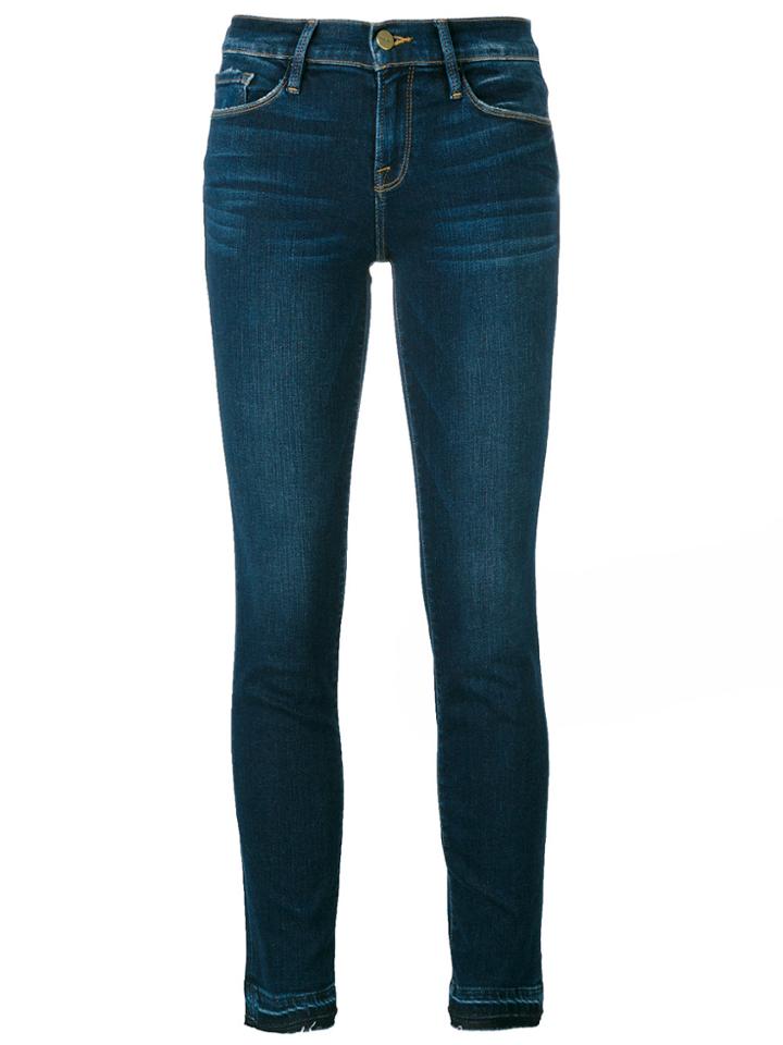Frame Denim Let-down Hem Jeans - Blue