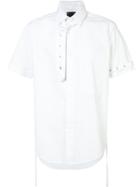 Craig Green Eyelet Detail Short Sleeve Shirt - White