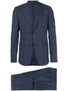 Z Zegna Plaid Slim-fit Suit - Blue