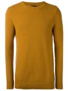 Barbour Heritage 'bearsden' Crew Neck Jumper, Men's, Size: Large, Yellow/orange, Cotton
