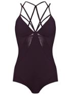 Giuliana Romanno Panelled Body, Women's, Size: Medium, Pink/purple, Polyamide/spandex/elastane