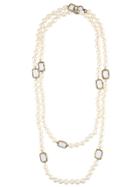 Chanel Vintage Faux Pearl Necklace - White