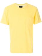 Howlin' - Fons T-shirt - Men - Cotton/polyester - S, Yellow/orange, Cotton/polyester