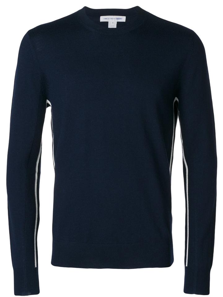 Comme Des Garçons Shirt Side Stripe T-shirt - Blue