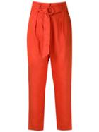 Andrea Marques Pleated Clochard Trousers - Orange