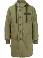 R13 Military Parka, Men's, Size: Medium, Green, Cotton
