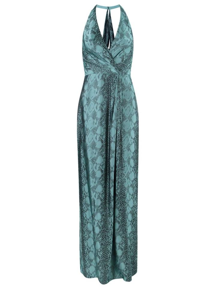 Tufi Duek Long Dress, Women's, Size: 38, Blue, Silk/viscose
