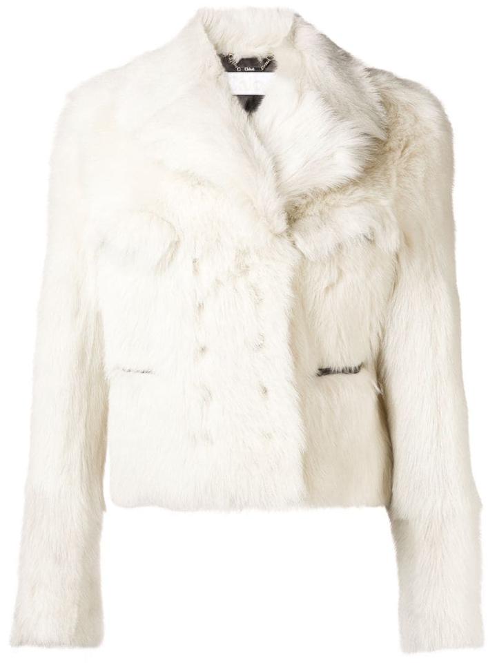 Chloé Butter Cream Shearling Jacket - Neutrals