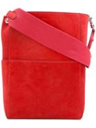 Céline Sangle Bag, Women's, Red, Calf Leather