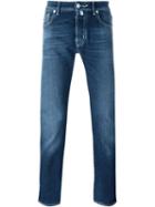 Jacob Cohen Slim Fit Jeans, Men's, Size: 38, Blue, Cotton/spandex/elastane