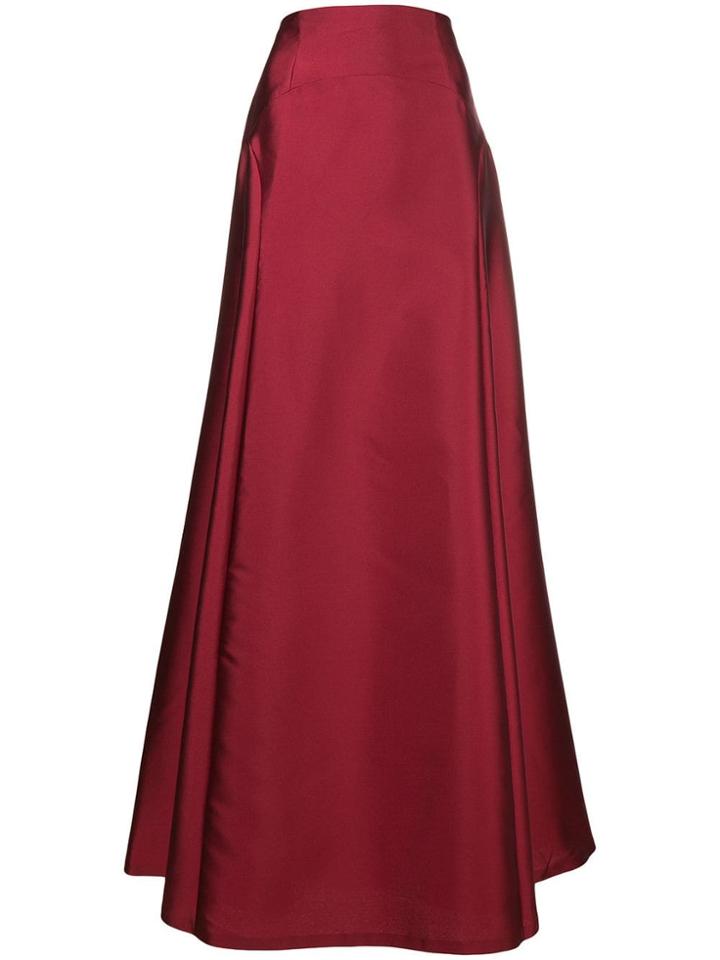 Alberta Ferretti Empire Long Skirt - Red