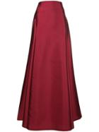 Alberta Ferretti Empire Long Skirt - Red