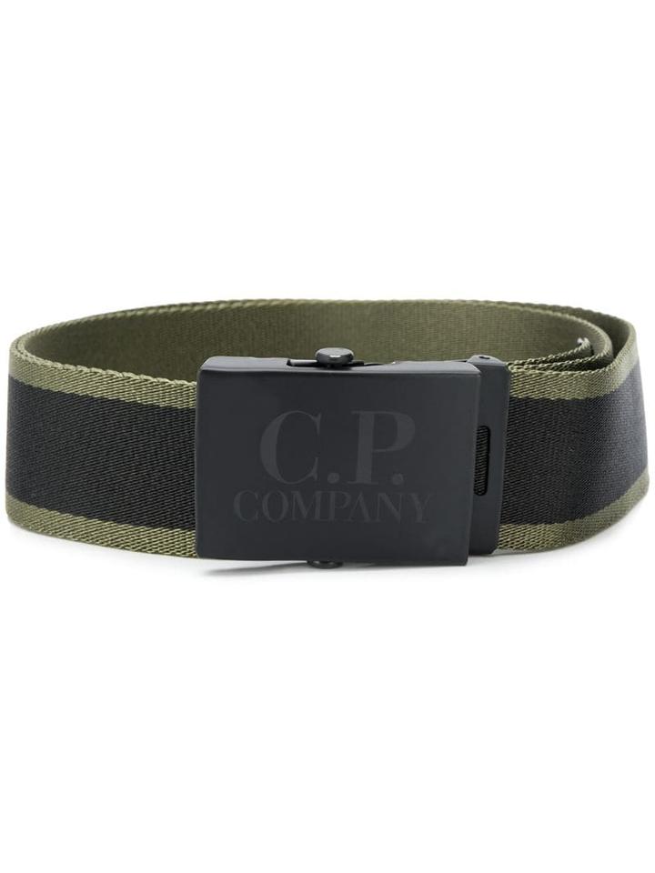 Cp Company Reversible Logo Belt - Green