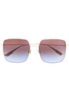 Dior Eyewear Dior By Dior 3f Sunglasses - Gold