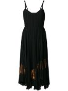 Proenza Schouler Asymmetrical Pleated Dress - Black