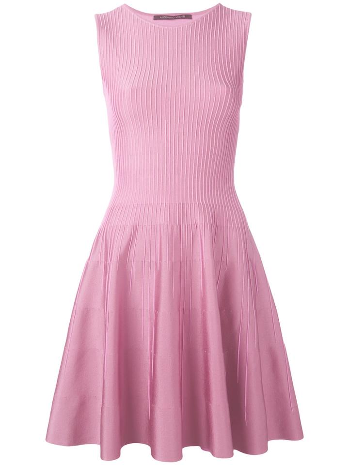 Antonino Valenti - Shift Dress - Women - Silk/nylon/spandex/elastane/viscose - 38, Pink/purple, Silk/nylon/spandex/elastane/viscose