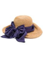 Ca4la Bow Embellished Sun Hat - Nude & Neutrals