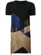 Miahatami Fringed Crepe Dress - Black