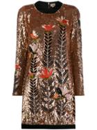 Temperley London Magnolia Sequin Dress - Neutrals