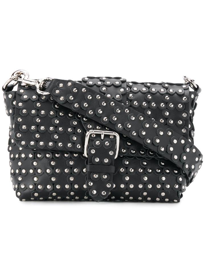 Red Valentino Red(v) Flower Puzzle Shoulder Bag - Black