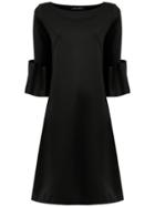 Gloria Coelho Ruffled Sleeves Dress - Black