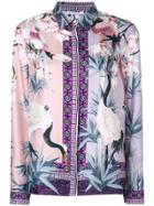 Versace Collection Romantic Floral Shirt - Pink & Purple
