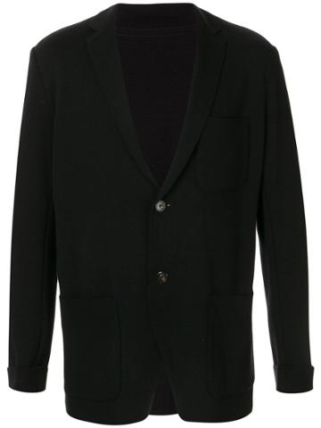 Th Knitted Blazer Jacket - Black