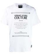 Versace Jeans Couture Etichetta Label Print T-shirt - White