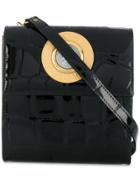 Versace Vintage Crocodile-effect Mini Bag - Black
