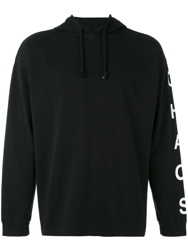 Alix - Chaos Print Hoodie - Men - Cotton - L, Black, Cotton