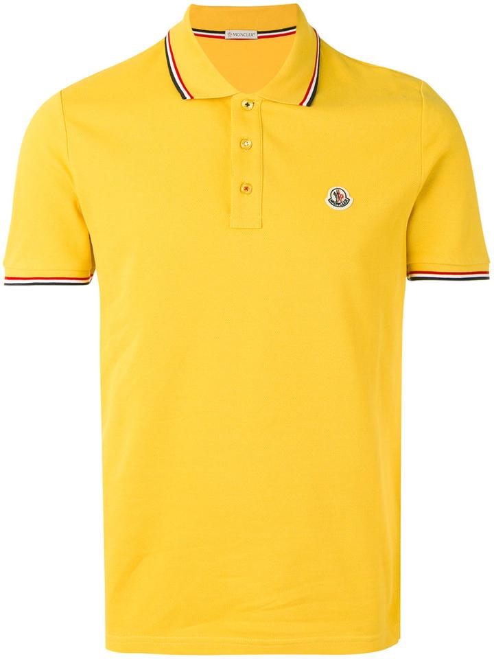 Moncler - Classic Polo Shirt - Men - Cotton - M, Yellow/orange, Cotton