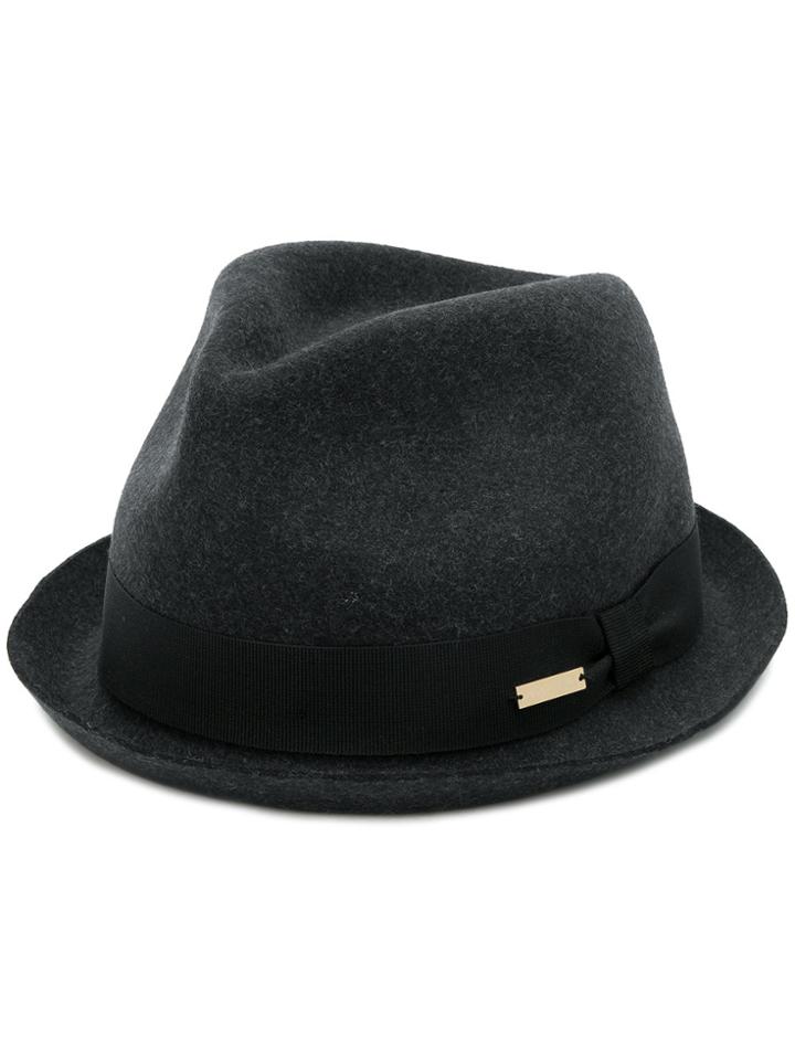 Dsquared2 Logo Fedora Hat - Grey