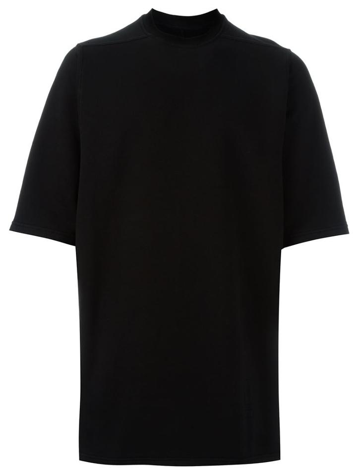 Rick Owens Drkshdw Round Neck T-shirt, Men's, Black, Cotton