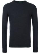 Zanone Crew Neck Sweater, Men's, Size: 48, Grey, Virgin Wool