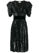 P.a.r.o.s.h. Sequin Midi Dress - Black